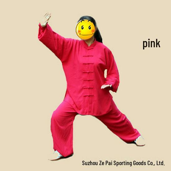 Wiosenno-letni bawełniano-jedwabny strój do Tai Chi - Odzież do ćwiczeń i występów dla mężczyzn i kobiet