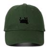 Black Cat Embroidery Soft Brim Baseball Cap - Unisex Summer Sun Hat, Outdoor Hip Hop Style