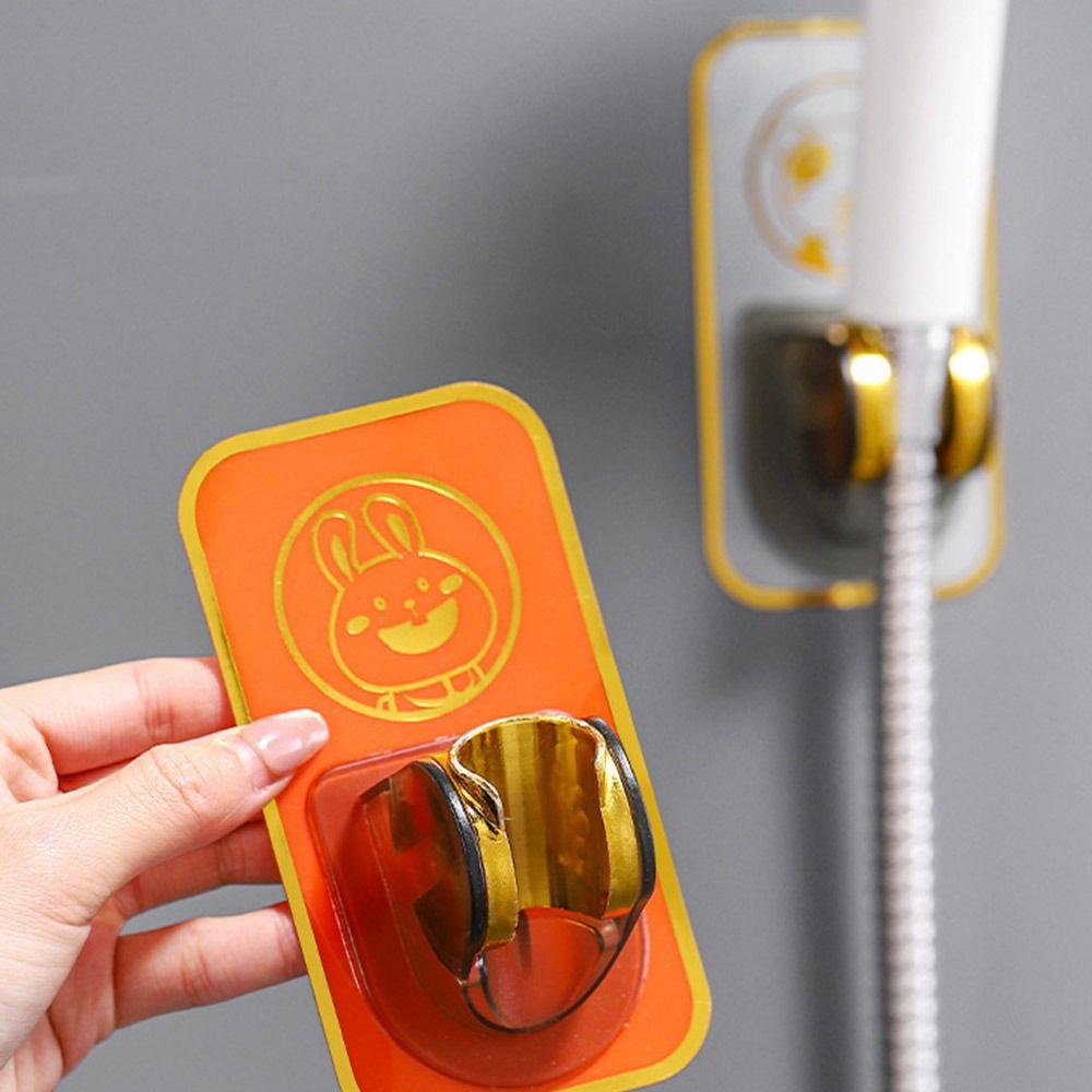 Wall Mounted Shower Bracket Self-adhesive Showerhead Stand Cartoon Shower Head Base  Home