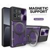 Rüstung Magnetischer Ringständer Funda für POCO X7 Pro / X6 Pro 5G Hülle Schiebe-Kamera-Schutzabdeckung für Xiaomi POCO X6 5G Capa