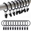 Rods Low Noise Heavy Duty Drapery Curtain Accessory Hanging Rings Clips Curtain Rings Roman Circle