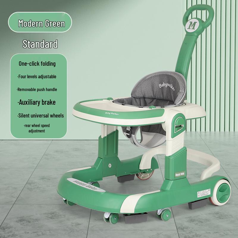 3-in-1 Multi-Functional Foldable Baby Walker, Anti-Rollover, for 6-18 Months