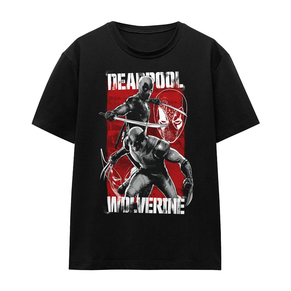 Deadpool & Wolverine Unisex Adult Fight T-Shirt