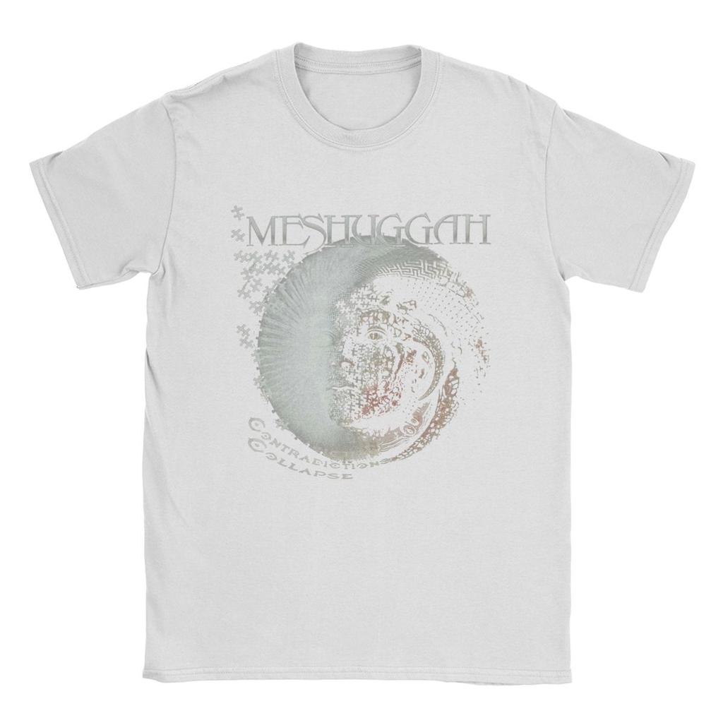 Meshuggah Herren T-Shirt Hipster T-Shirt Kurzarm Rundhals T-Shirt Reine Baumwolle Partykleidung