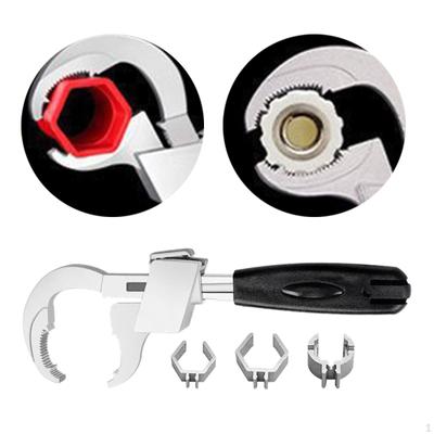 Nastavitelný aktivní klíč, ruční nástroj pro opravy, kompaktní multifunkční klíč na vypouštění vodovodního dřezu