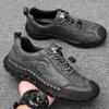 Fashion Handmade Leather Casual Men Shoes Summer Hot Sale Breathable Non-Slip Men Loafers High End Wear-Resistant Flat Men Driving Shoes
