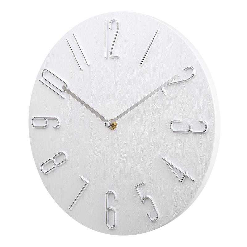 8-inch 20cm Clock Wall Hanging for Home Use, Silent, Simple, Luxurious, Creative, Wall Hanging, Living Room, Fashionable Clock