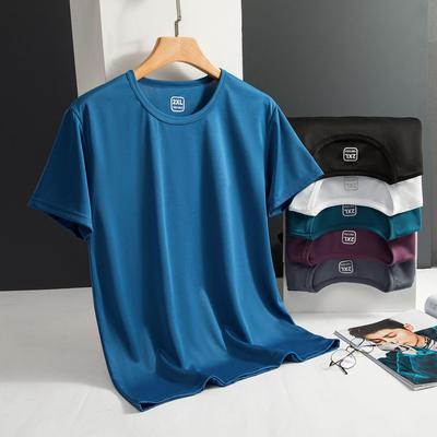 Men's Summer 2022 Ice Silk Quick-Dry Mesh Crew Neck T-shirt