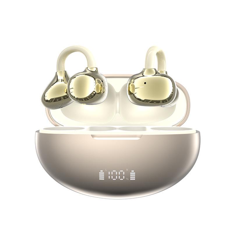 Q108 True Wireless Clip-On Bluetooth Headphones: Comfortable, Long Battery Life, Ideal for Sports