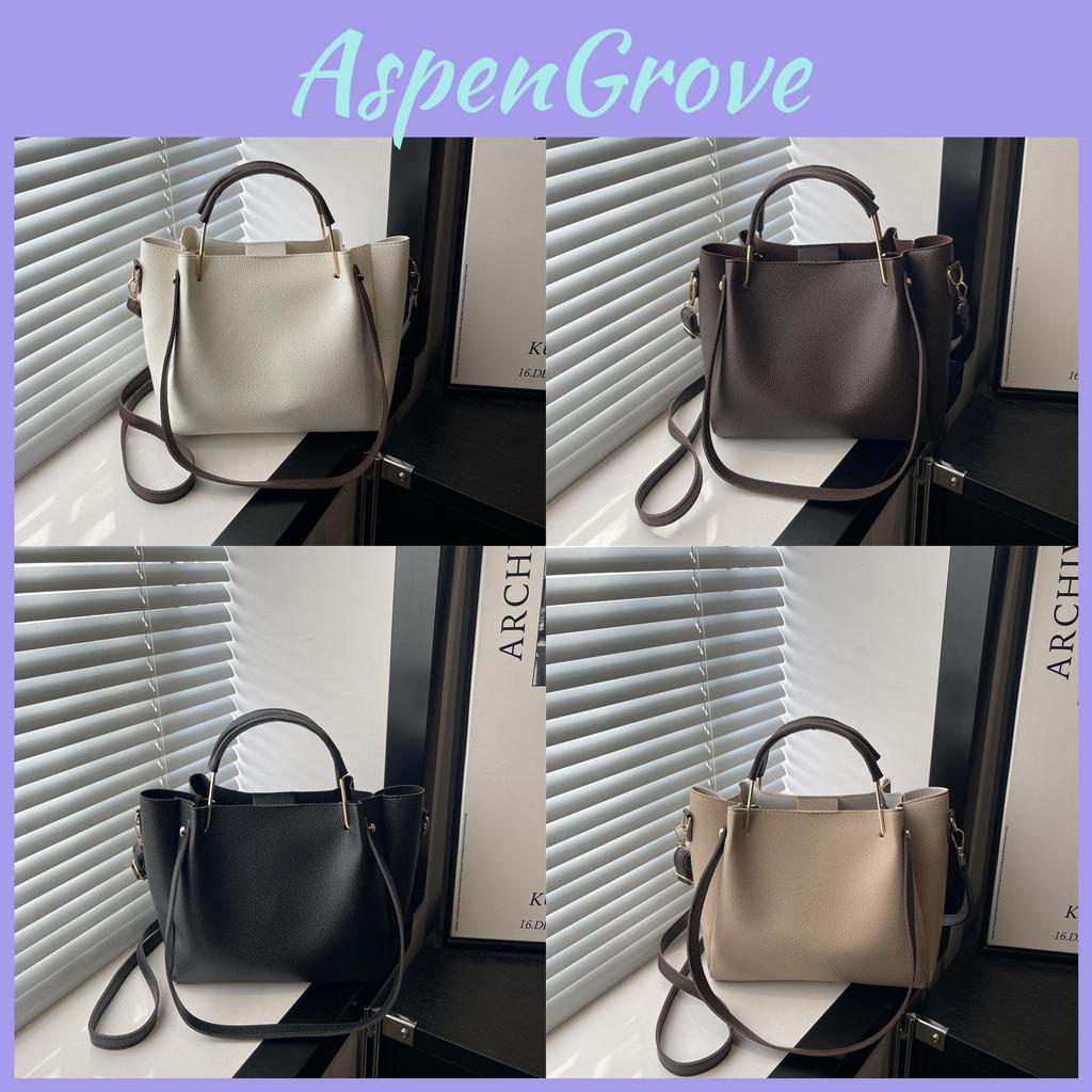 Street Style Large Pu Bucket Bag With Magnetic Closure For Casual Daily Use