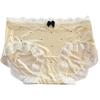 Women's French Polka Dot Lace Trim Breathable Ice Silk Panties