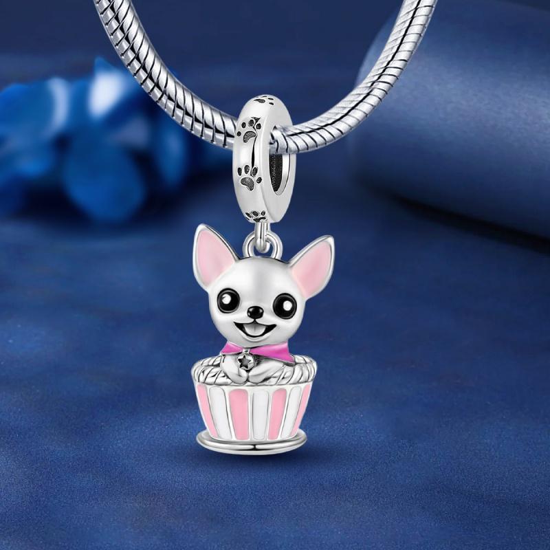 Copper Crown Pink Perfume Charm Bead Charms Bead Charms Compatible With Diy Bracelets Necklaces Making Gift Of High Quality Jewellery
