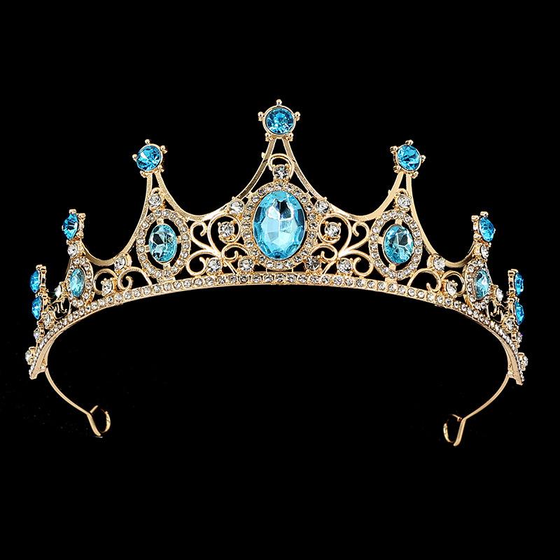Bride Wedding Tiara Wedding Dress Accessories Alloy Rhinestone Headband Crown Birthday Crown Hair Accessories