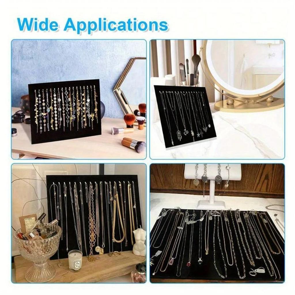 1pc-Jewelry Necklace Display Stand Black Flannel Necklace Penda