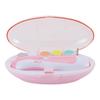 Electric Baby Nail Trimmer with 6 Grinding Heads Newborn Infant Nail File Clipper with Light Toddlers Manicure Toes Fingernails Care Trimming Tools