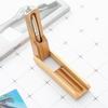 Flip-Top Bamboo Pen Set with 0.35mm Writing Width and Black Ink Advertising Ballpoint Pen with Printable Logo Gift