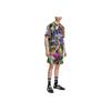adidas Originals Archiv SS25 AOP Jersey Bequemes Rundhals Sport Kurzarm Fußballtrikot Herren Tops Schwarz Zitronengelb Pink KD4800