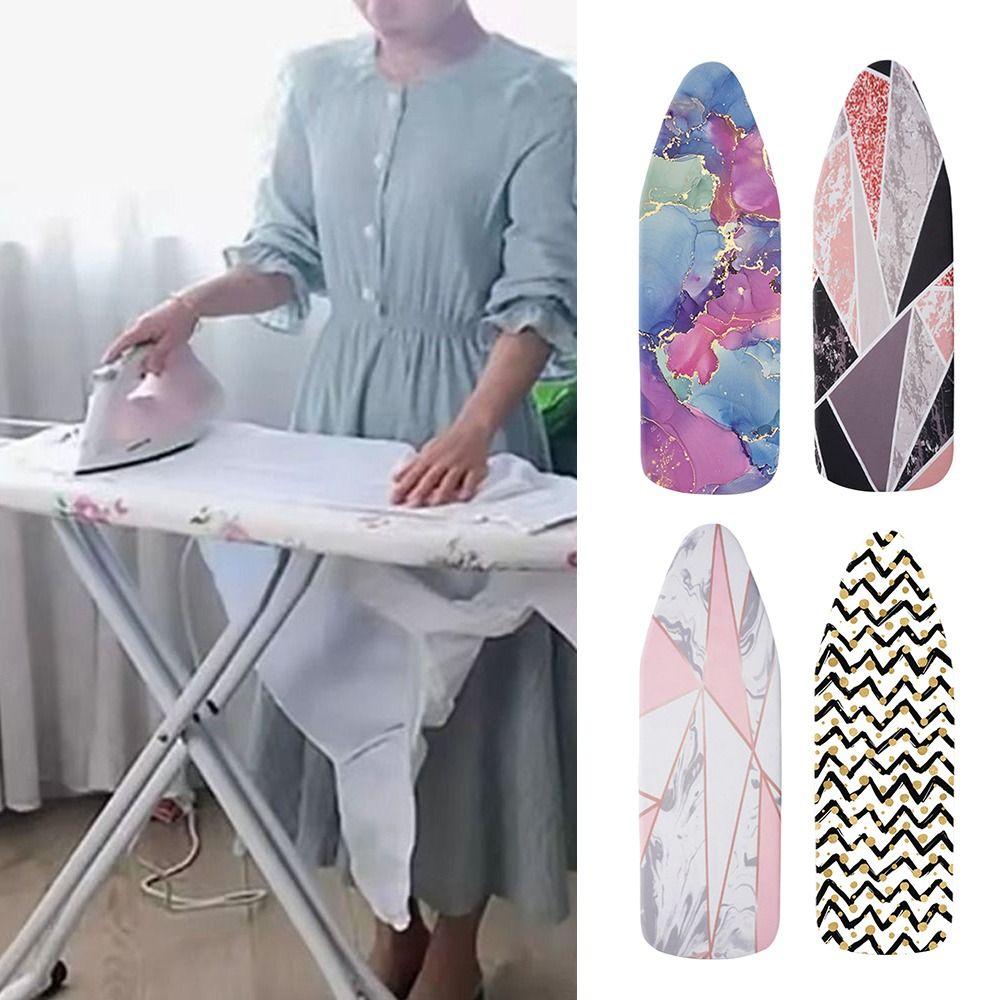 Marble Pattern Ironing Board Cover Elastic Ironing Heat Shield for Ironing Table Accessories