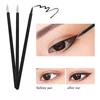 50 Adet Tek Kullanımlık Eyeliner Fırçaları Ince Fiber Kafa Eyeliner Krem Aplikatör Göz Kozmetik Fırça Kapaklı Makyaj Güzellik Araçları