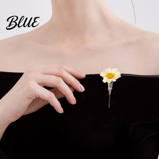 Dress Brooch Pin Bouquet Artistic Vase Shape Lightweight Alloy Insert