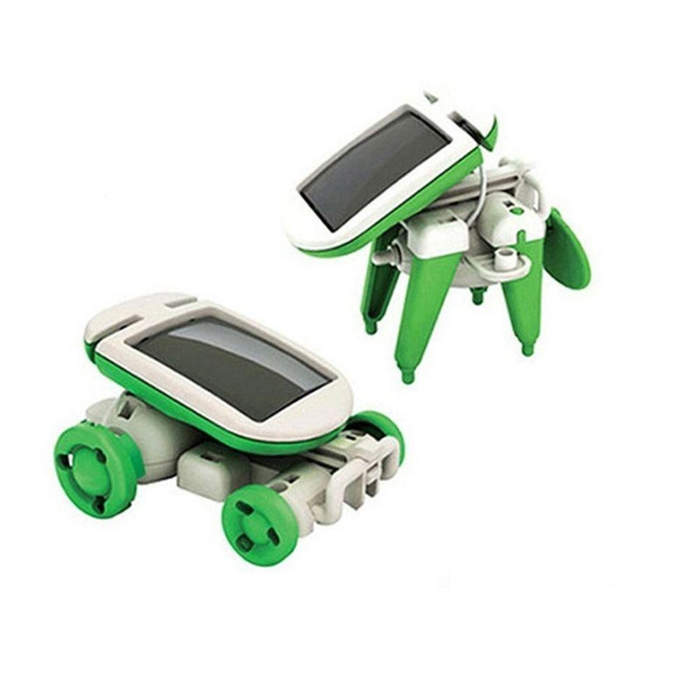 Plane Boat Assembling Ship Fan 6-In-1 Science Toy Birthday Gift Solar Power Robot  Children's Toy