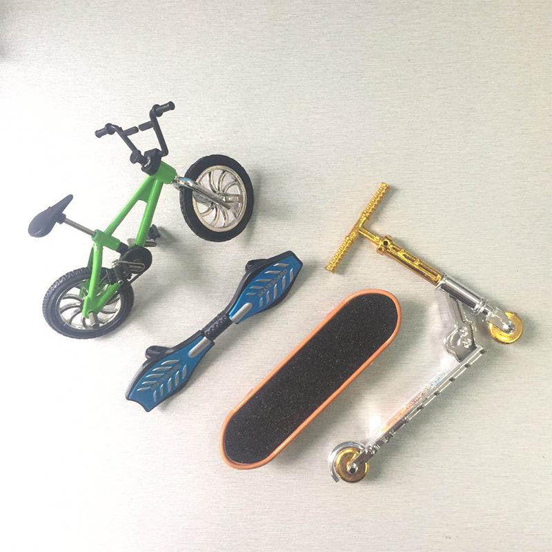 Mini Finger Bike and Skateboard Toy Set