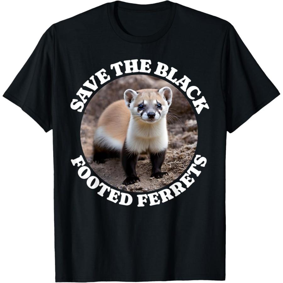 Black Footed Ferret Save Black Footed Ferret T-Shirt XXXXXL чёрный