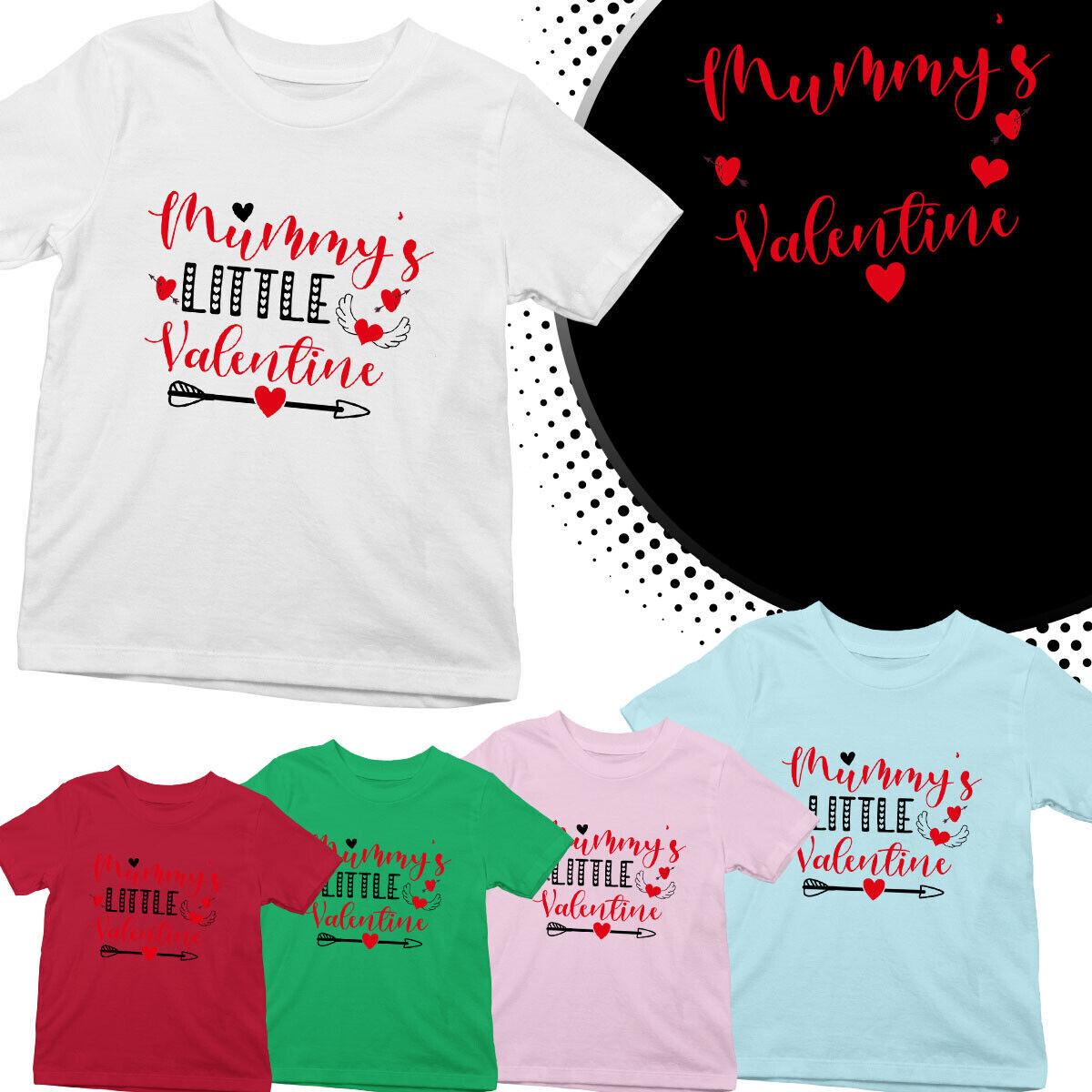 

Mummy s Little Valentine 100% Cotton T-shirt Mens Tees Top Valentine s Day Tee Top #VD M