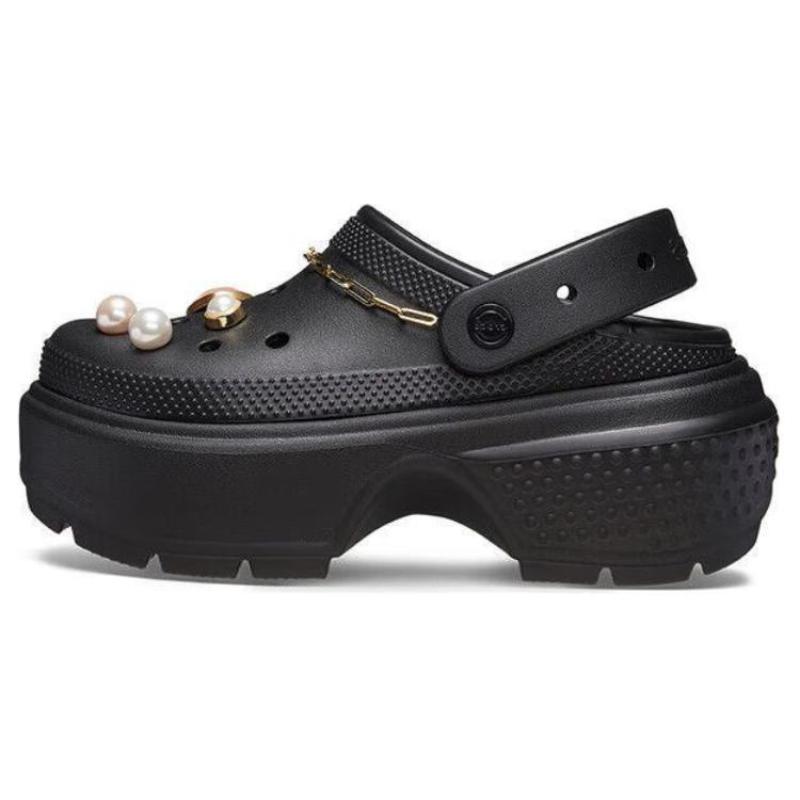 

Crocs EVA Clogs 5.5cm Sandals Women s Black 37-38 чёрный