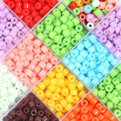 Multicolor 6mm Czech Glass Beads Cylindrical Loose Seed Rice Bead for Jewelry Making Bracelet Necklace Beading Supplies