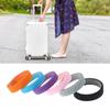 4Pcs Luggage Caster Shoes Silicone Luggage Wheels Protector With Silent Sound Wheel Wear Wheels Cover