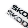 ABCDGF1 ABS Letter Emblem Sticker for Skoda RS Yeti Fabia Superb Octavia Kodiaq Karoq Tour Rapid Car Rear Trunk Badge Auto Accessories