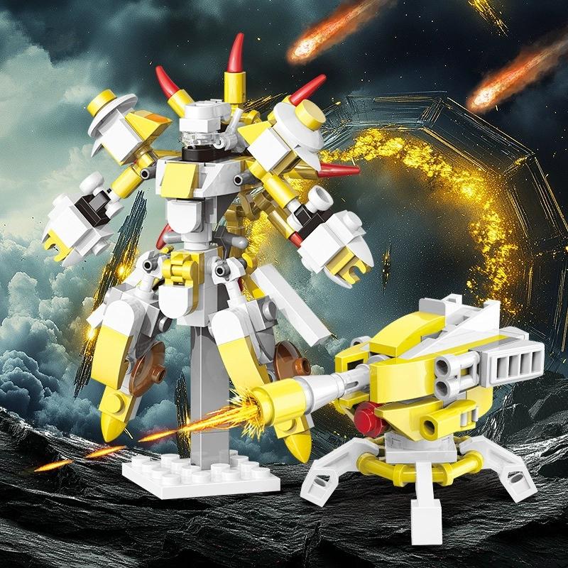 Latest Moc Battle Mecha Robot Sky Phantom Aviation Flight Timeless Model Construction Blocks Sets Blocks Toy For Kids
