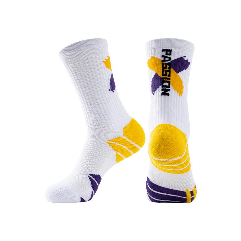 Men's & Women's Elite Mid-Tube Basketball Socks - Sweat-Absorbent, Thick, Non-Slip, Deodorant, Durable Sports Socks