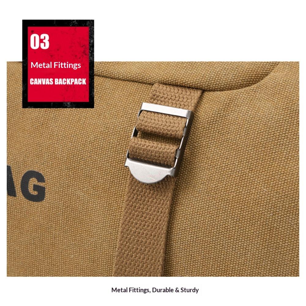 Unisex Cylindrical Travel Backpack,durable Nylon Canvas Luggage Bag,casual Duffle Rucksack for Outdoor Trip and Portable Storage Packing