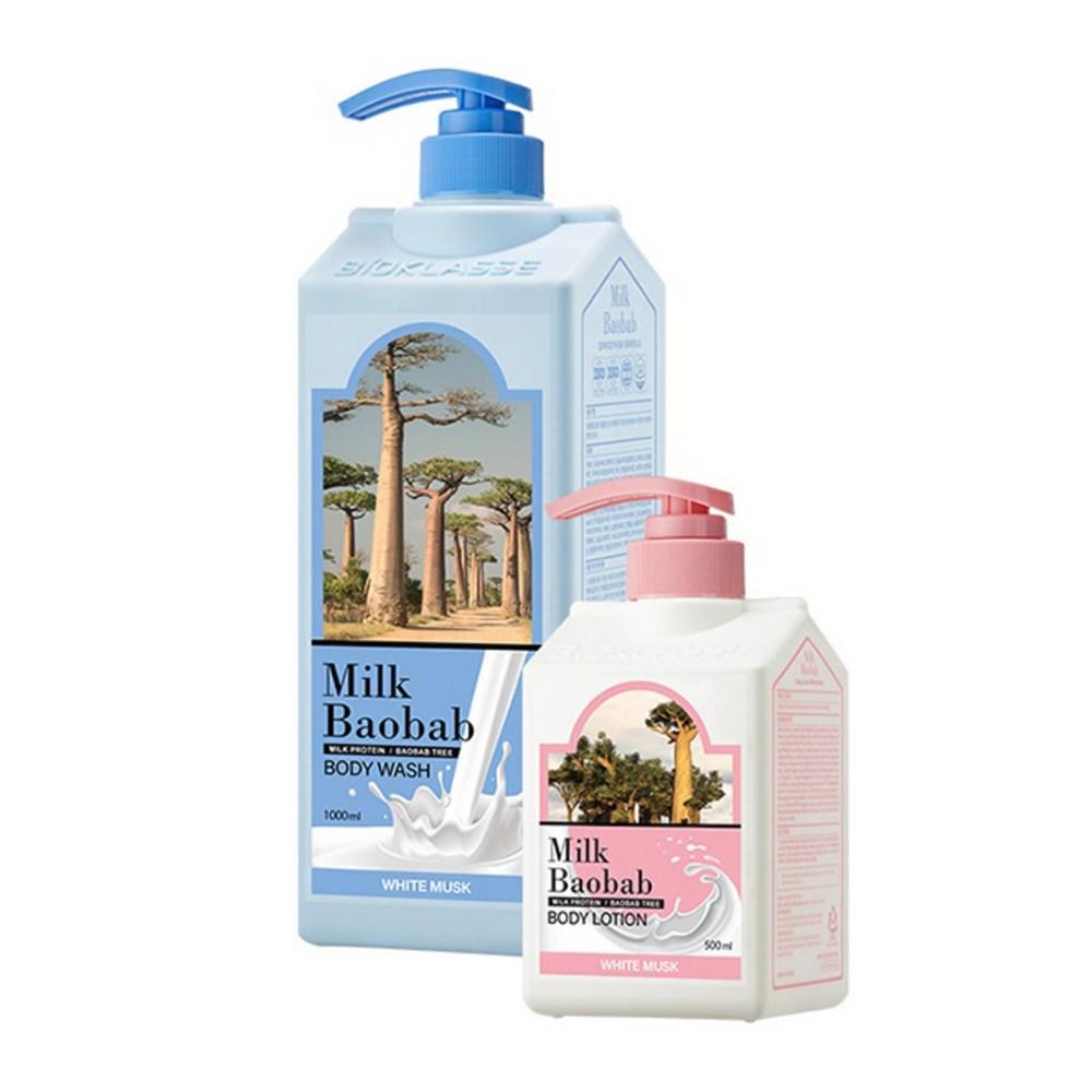 Milk Baobab Körperlotion mit weißem Moschusduft, 500 ml, 1 Einheit