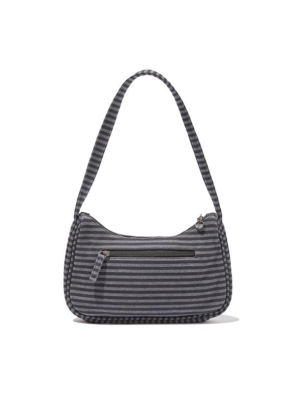 Kirsh Striped Pattern Handbag [Black]