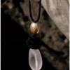 Elegant Black Ebony Wood Pendant Necklace for Women - Versatile and Stylish