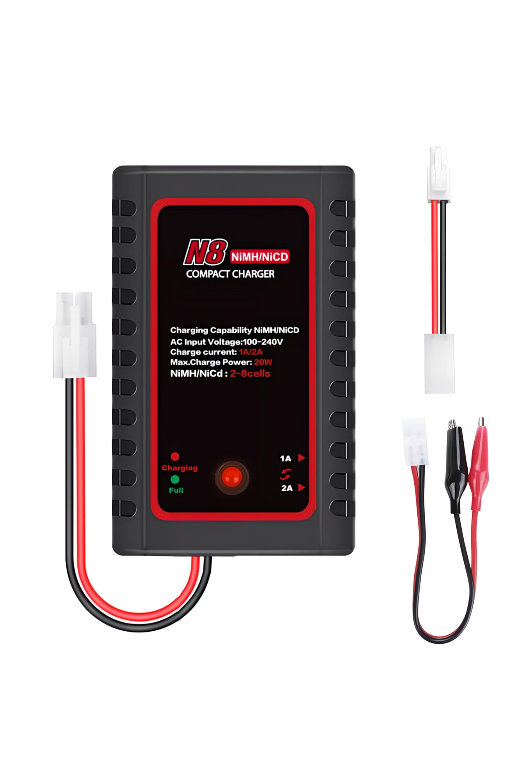 

UltraPower Nickel-Metal Hydride Battery Charger Rapid Charge Tamiya Tokyo Marui Compatible 2.4V 7.2V 8.4V 9.6V 2S 8S for Survival Games RC Cars