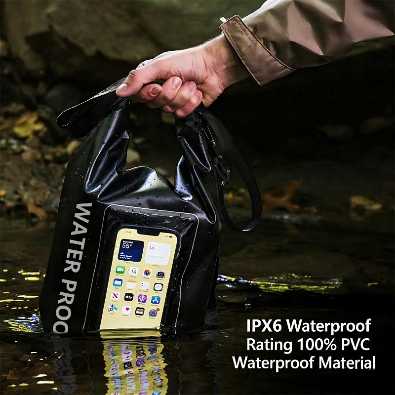 IP68 Waterproof Mini Bucket Bag CaseMate Soap Bubble Dry Sack with Strap for Beach Hiking Camping
