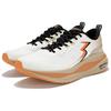 361 Cushioning Abrasion Resistant Breathable Slip Resistant Low Top Running Shoes Men's White Orange 672542241-1