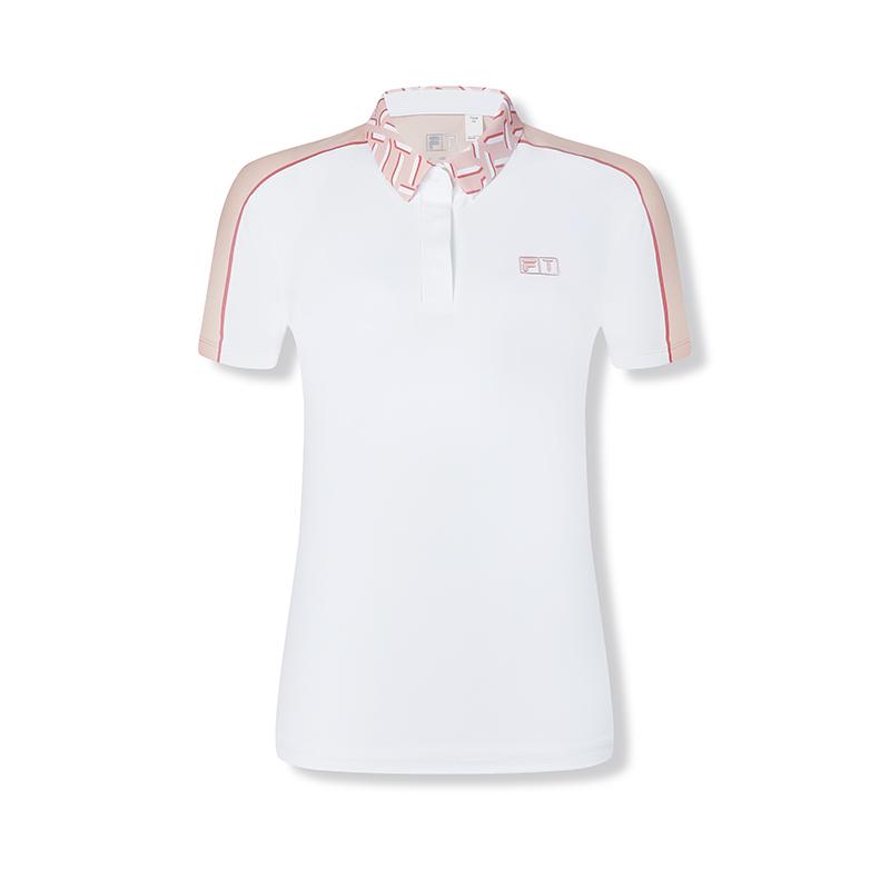 New FILA Polo Shirts Women's Peach Ice Cream Powders A11W425122FPK