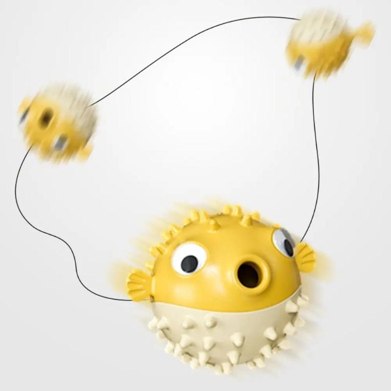 New Pet Puffer Fish Bite Soft Bite-resistant Pet Dog Toy Fun Decompression and Decompression Artifact Toys