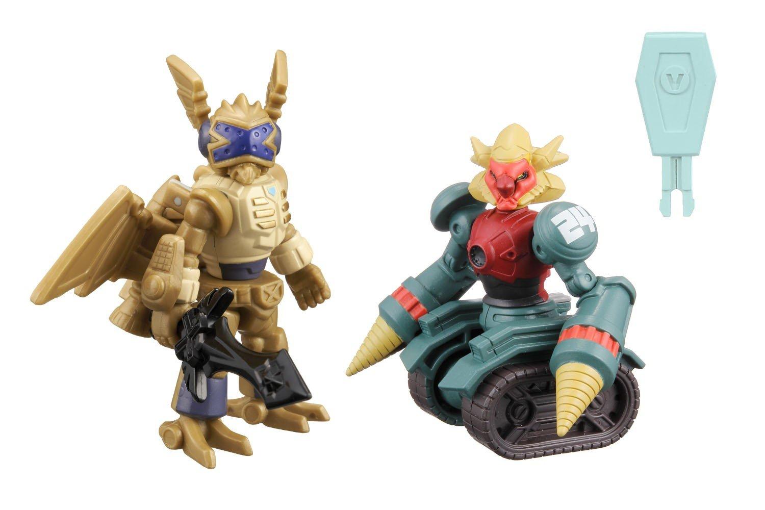 

LBX Battle Custom Figure Set LBX Hakaio Kirito Custom LBX Bibinbird Gold &