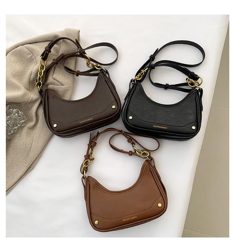 Retro Fashion Handbag Women 2023 New Autumn Winter Vintage High-end Small Square Bag Commuter Crossbody Bag