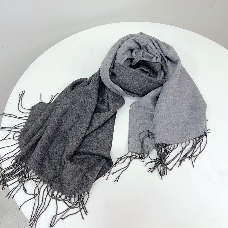 Autumn and Winter Double sided Solid Versatile Modal Thickened Windproof  keepwarm UnisexScarf