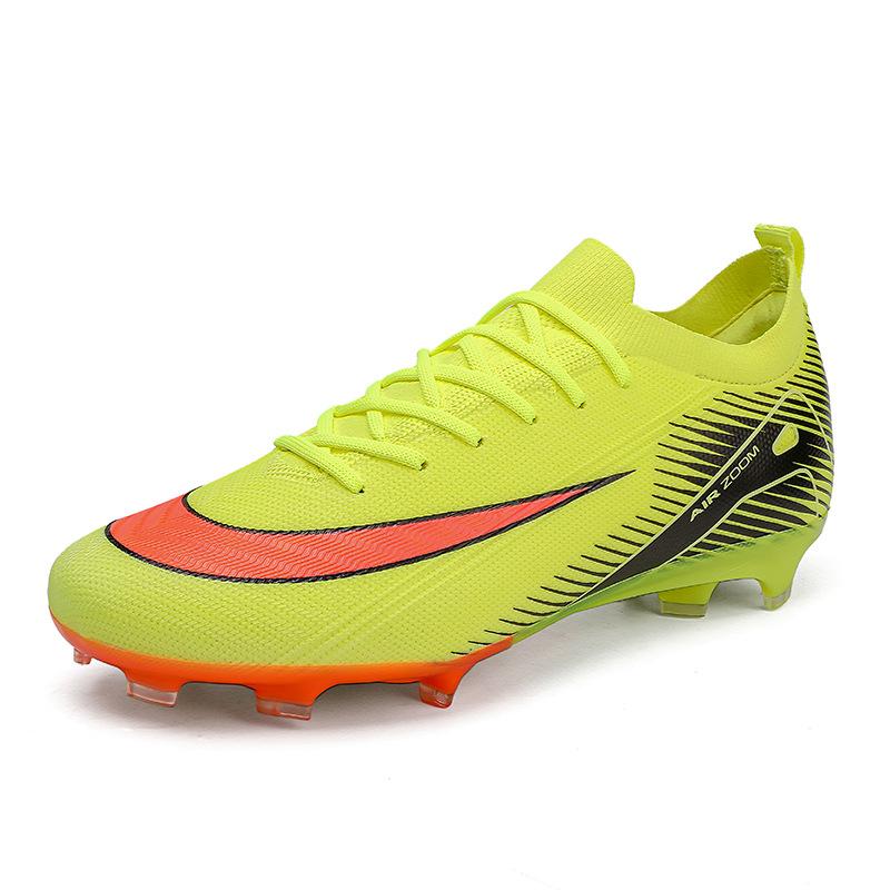 Football Shoes Seamless Fly-Woven Socks Men'S Outdoor Sports Shoes Non-Slip Competition Natural Grass Sports Shoes