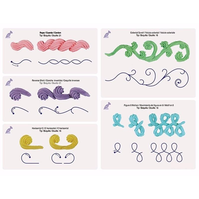 New 23 Sheet Cake Decorating Practice Board Icing Drawing Paper Sugarcraft