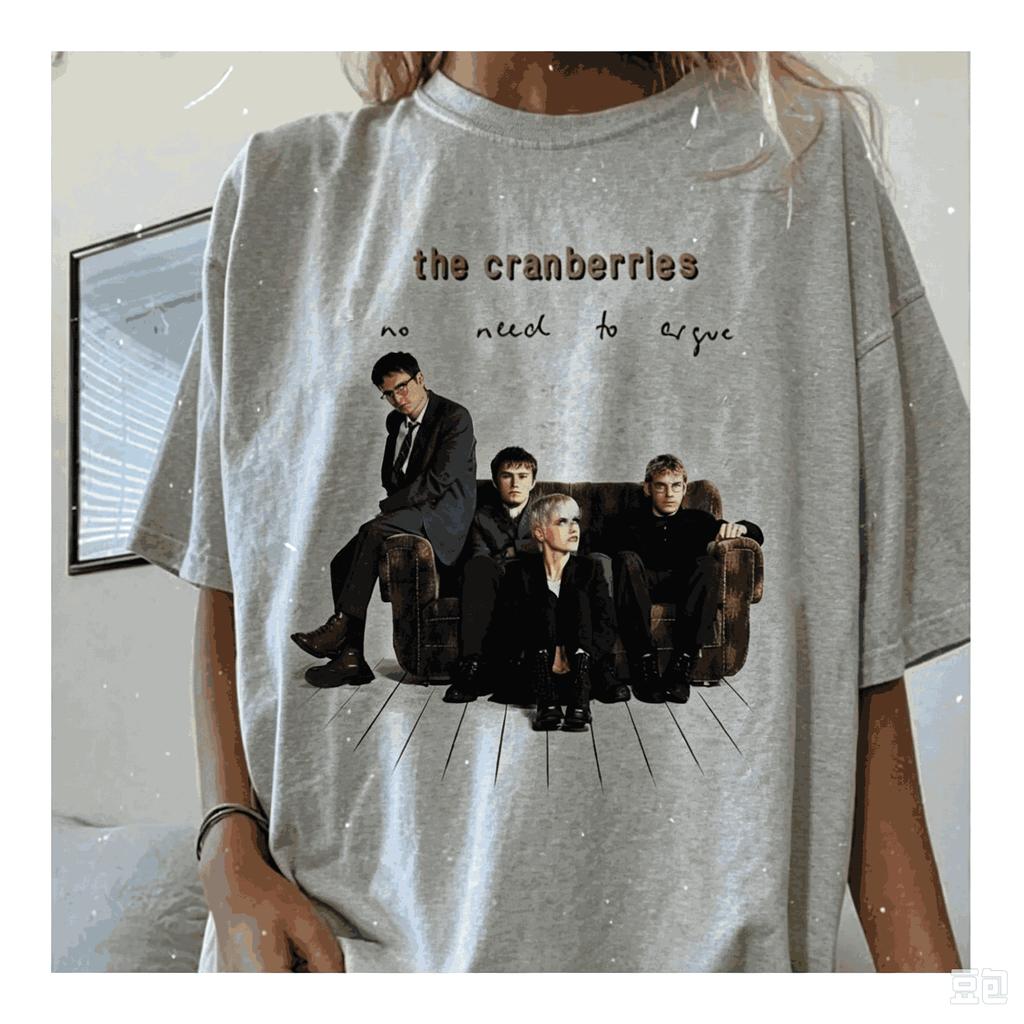 2026 The Cranberries Grafické tričko Vintage Rocková kapela Skupinové foto Potisk Pánské Dámské Letní Krátký rukáv Unisex Ležérní Oversized Streetwear Trička Top