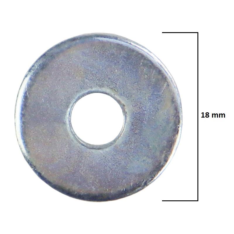 Round washer M5, galvanized, rough, enlarged, PN82030, DIN9021